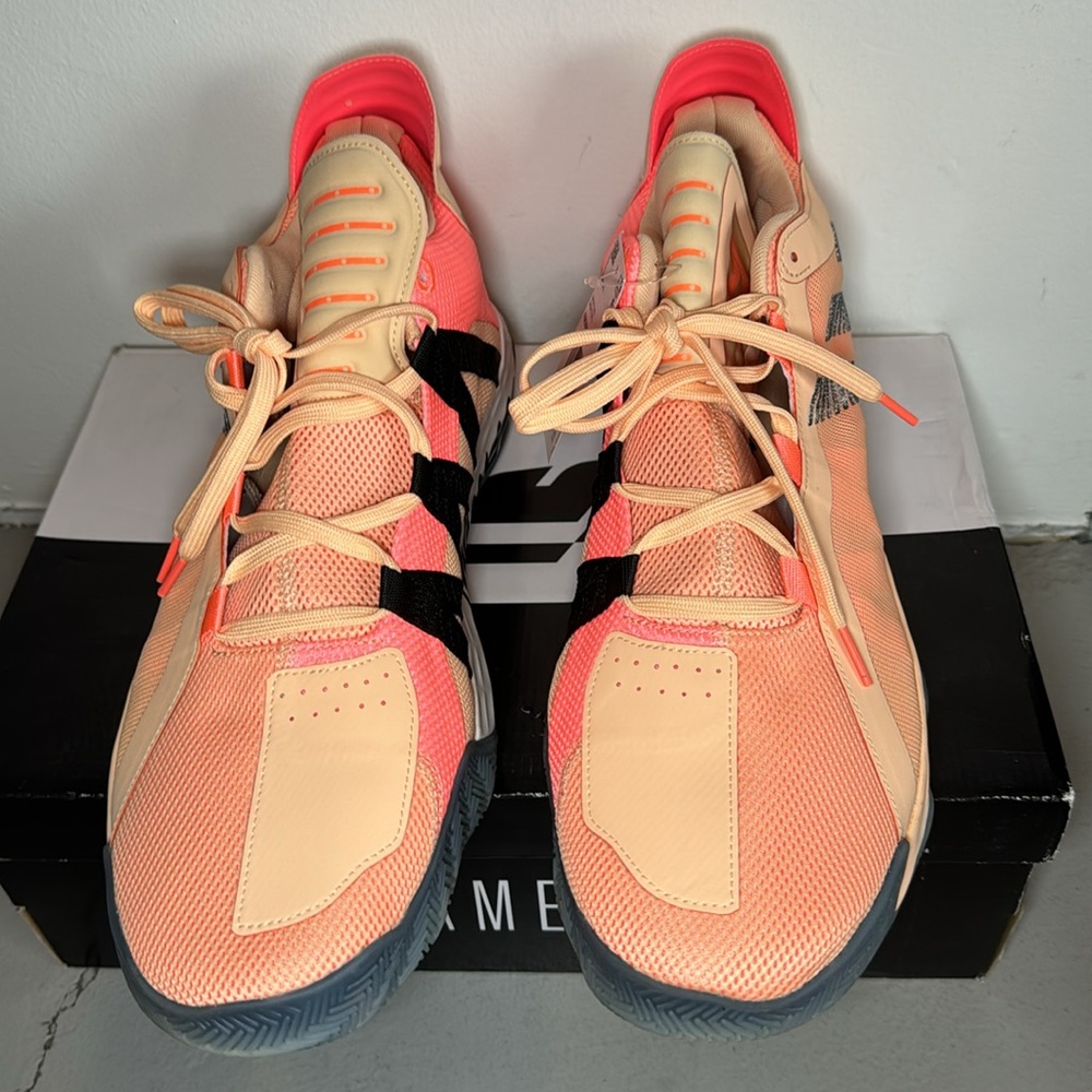 NWT! Dame 6 International Women’s Day Sneaker Mens 18 Orange Pink - Picture 5 of 11